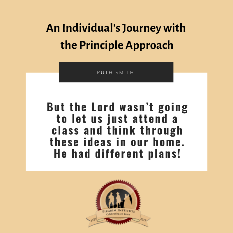 An Individual's Journey with the Principle Approach