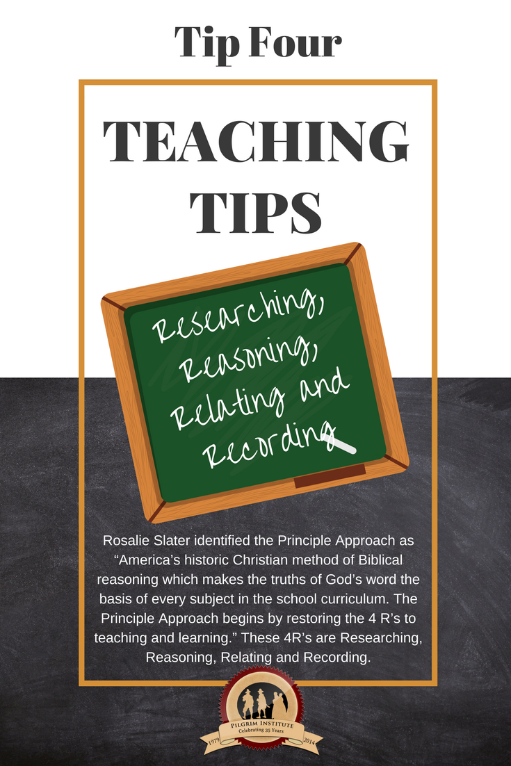 Teaching Tips | Principle Approach | Pilgrim Institute